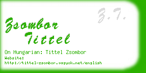 zsombor tittel business card